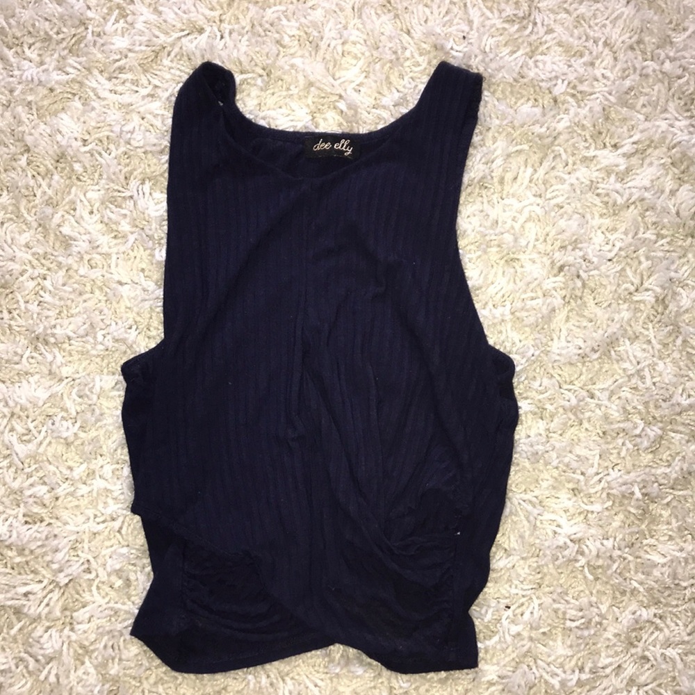Cross cross crop top